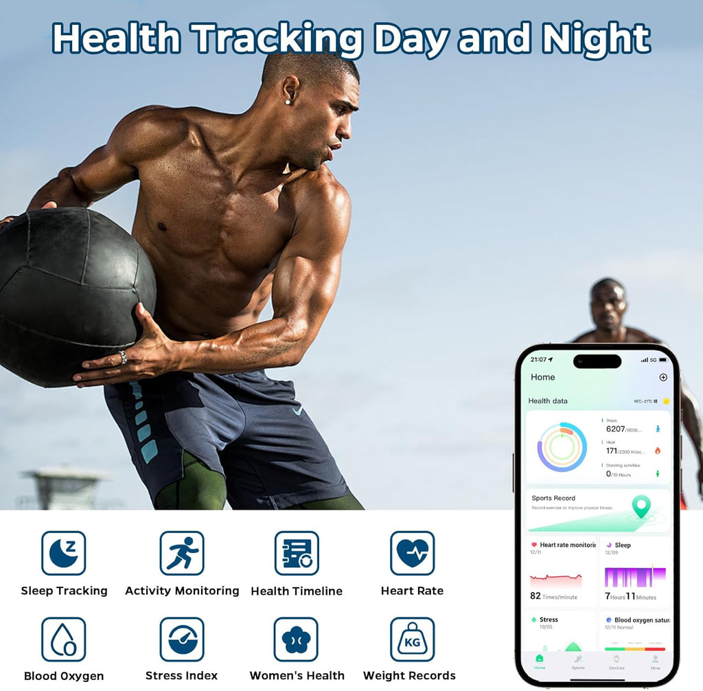 Revolutionary Smart Ring Health Tracker: Monitor Sleep, Heart Rate, and Activity with Style - Waterproof Fitness Ring for iOS & Android