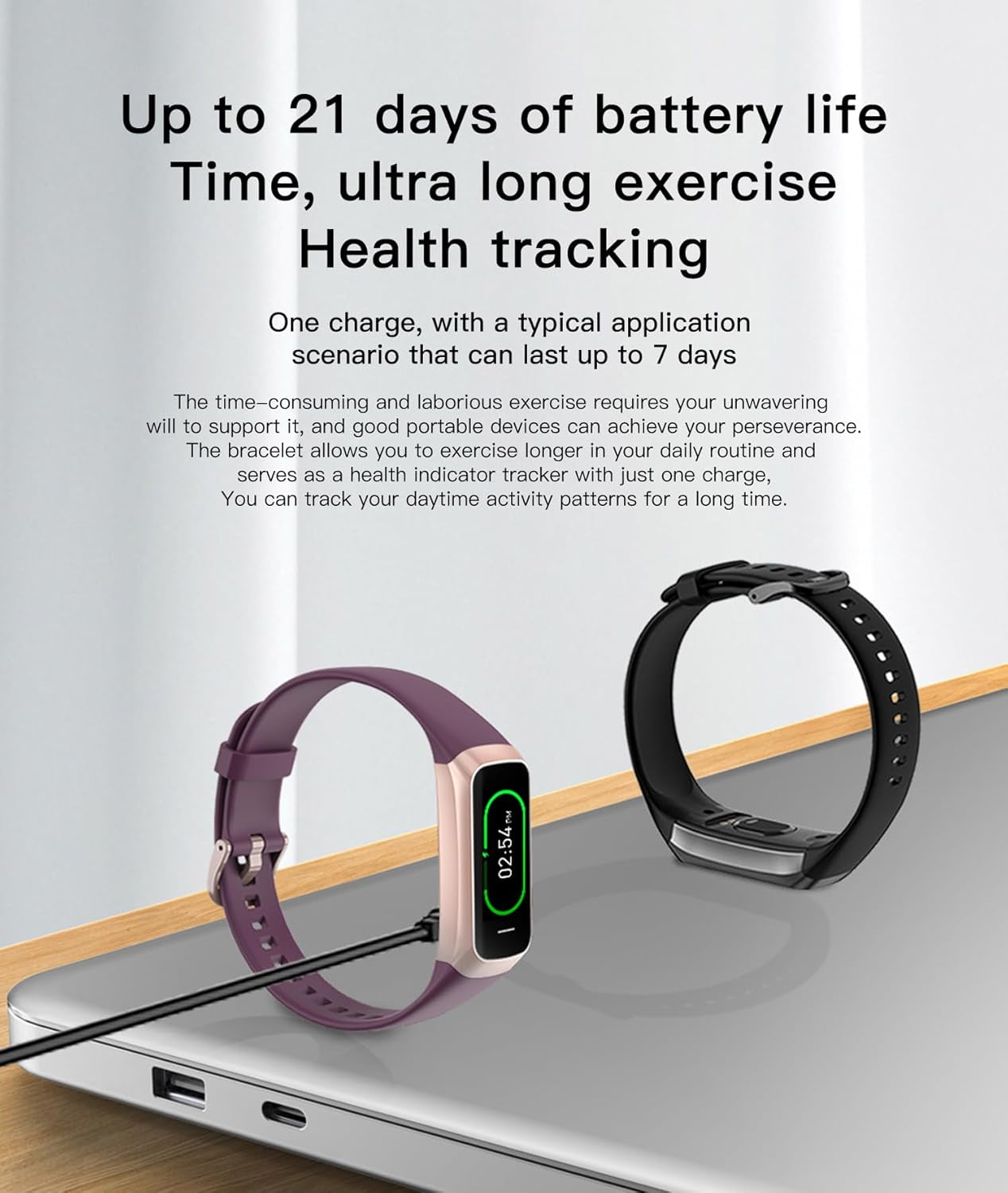 Elevate Your Fitness Journey with the Slim and Stylish C60 Health Tracker - 25 Sports Modes, Heart Rate & Blood Pressure Monitor, and IP68 Waterproof Design
