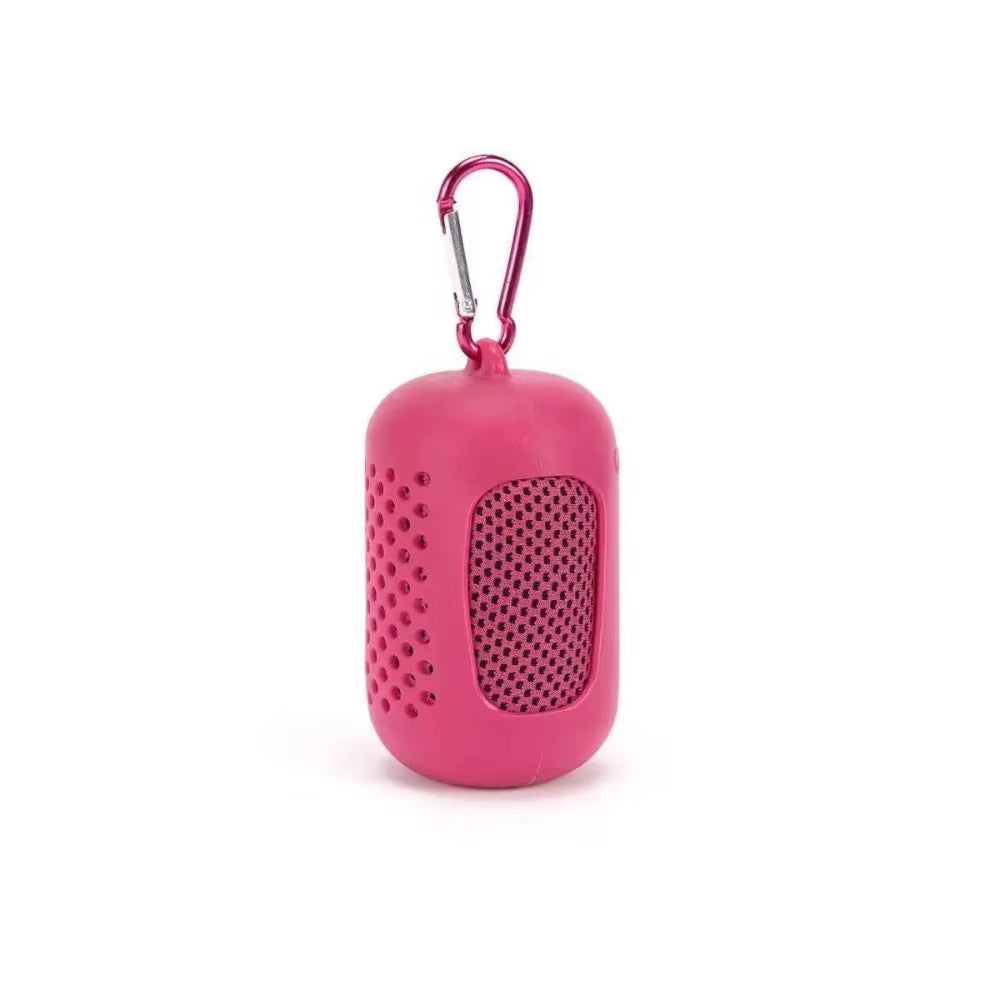 Mini Quick Dry Fitness Cool Towel Portable Microfiber Silica Gel Towel Silicone Bag Quick Drying Towel Sports