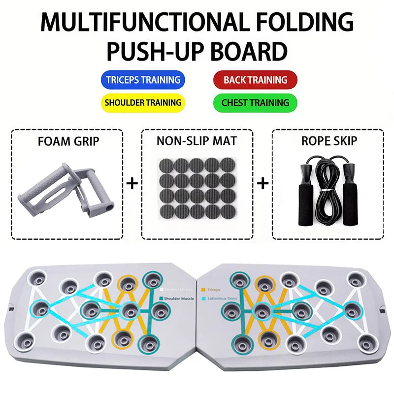 Ultimate Push-Up Board Set: Portable, Multifunctional Fitness Equipment for Total Upper Body Transformation