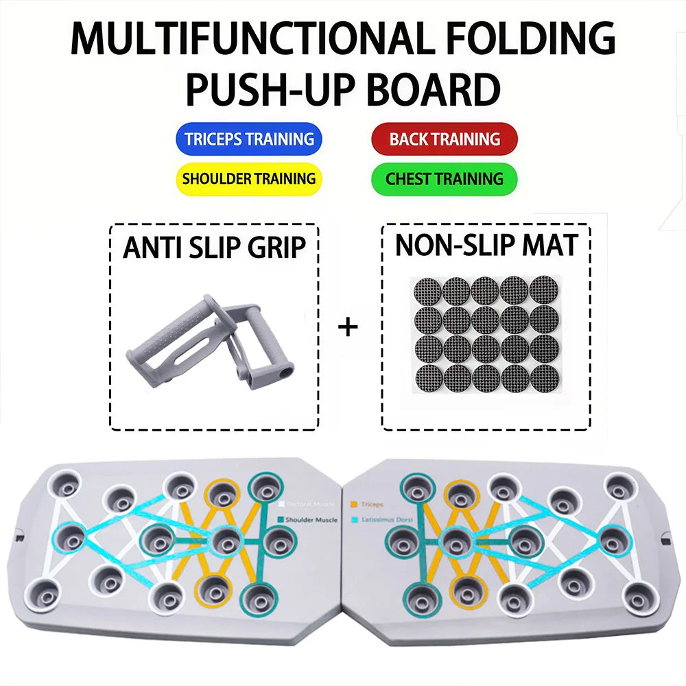 Ultimate Push-Up Board Set: Portable, Multifunctional Fitness Equipment for Total Upper Body Transformation