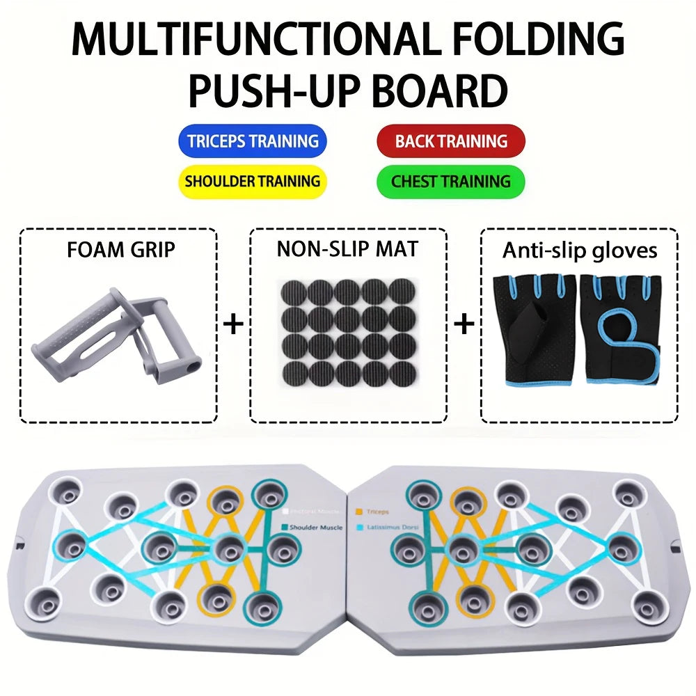 Ultimate Push-Up Board Set: Portable, Multifunctional Fitness Equipment for Total Upper Body Transformation