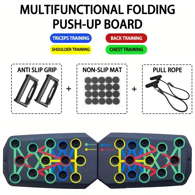 Ultimate Push-Up Board Set: Portable, Multifunctional Fitness Equipment for Total Upper Body Transformation