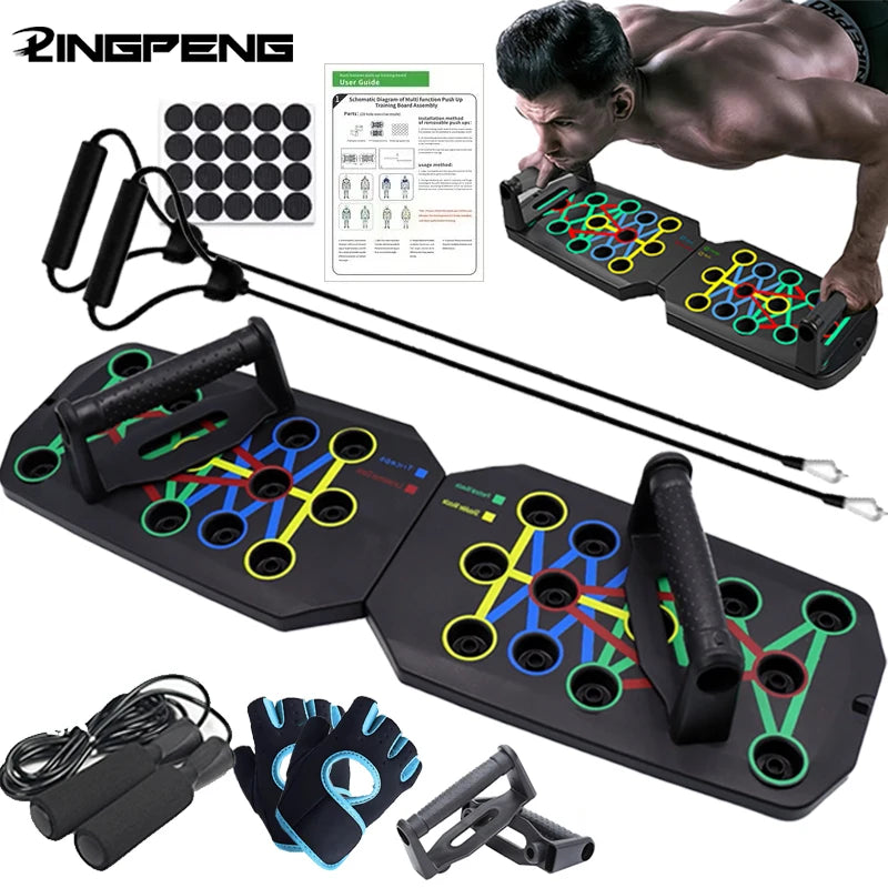 Ultimate Push-Up Board Set: Portable, Multifunctional Fitness Equipment for Total Upper Body Transformation